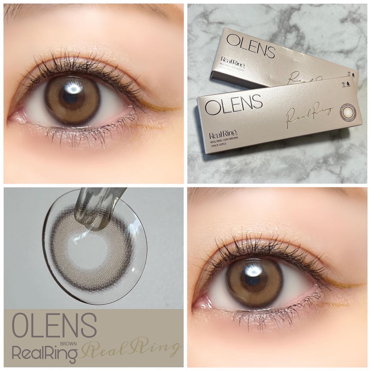 Real Ring 1day/OLENS/ワンデー（１DAY）カラコンを使ったクチコミ（1枚目）