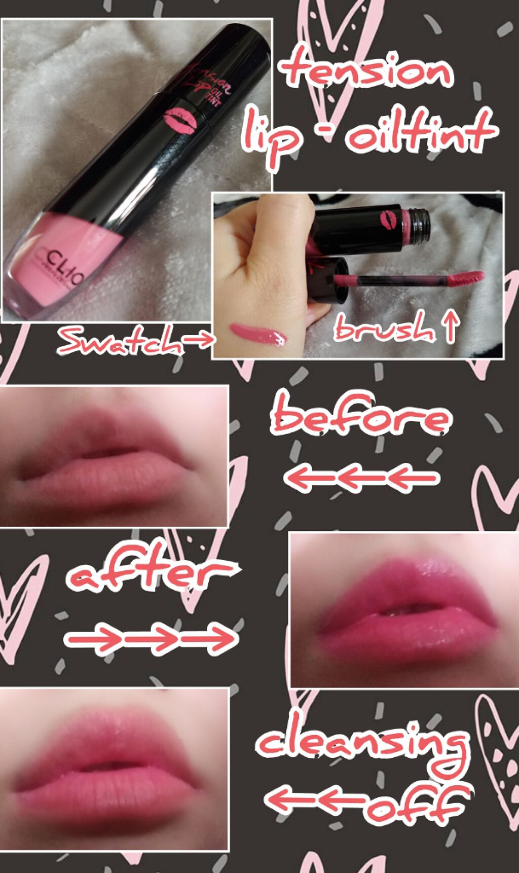 バージンキステンションリップオイルティント/CLIO/口紅を使ったクチコミ（1枚目）