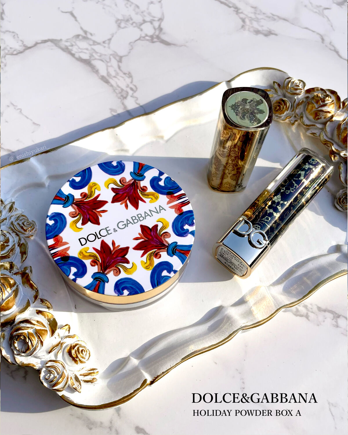 ホリデーパウダーボックスA/DOLCE&GABBANA BEAUTY/メイクアップキットを使ったクチコミ（1枚目）