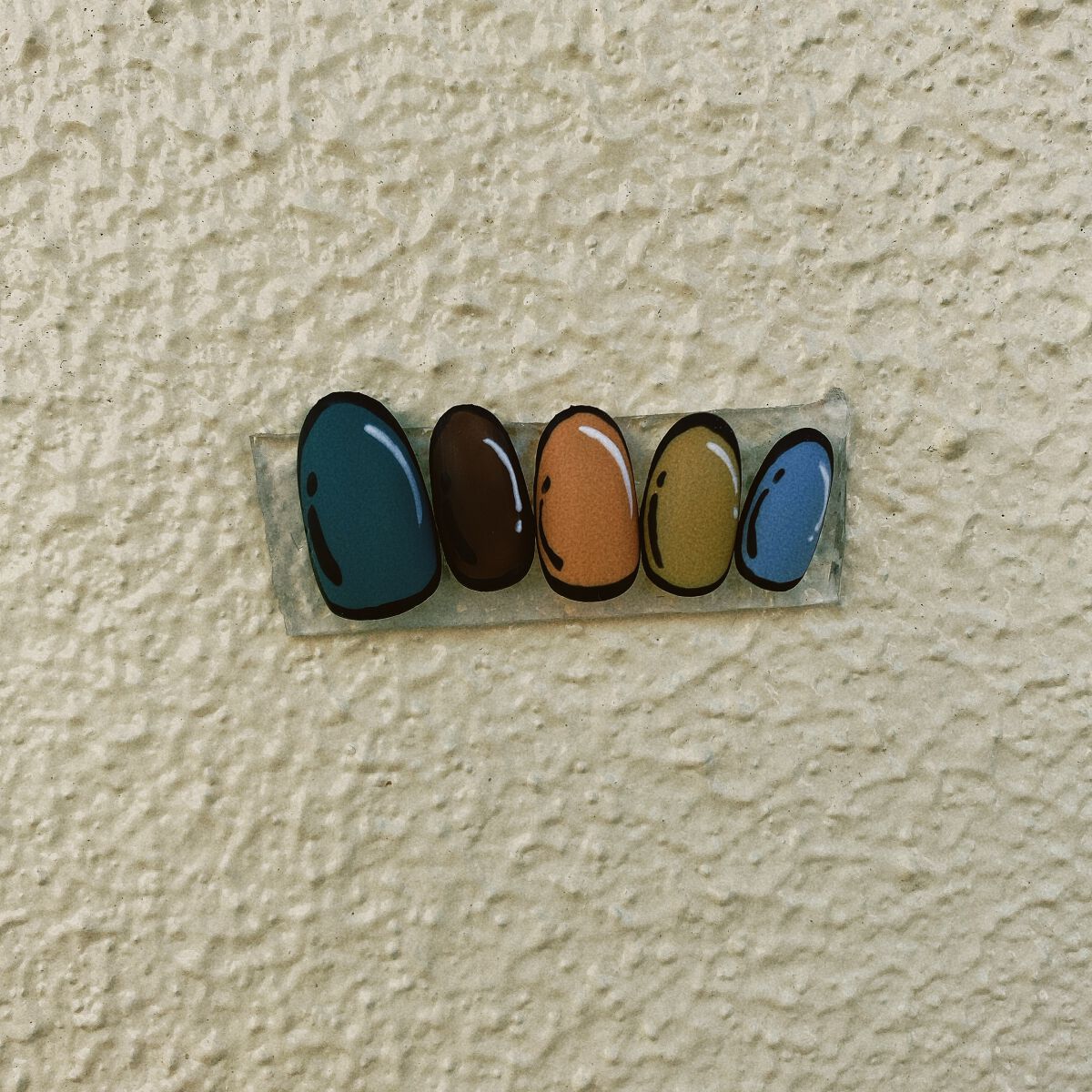 #コミックネイル,#ネイル,#ジェルネイル,#ネイル,#韓国ネイルのネイルデザイン