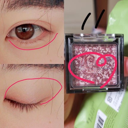 UR GLAM MARBLE EYESHADOW/U R GLAM/単色アイシャドウを使ったクチコミ(2枚目)