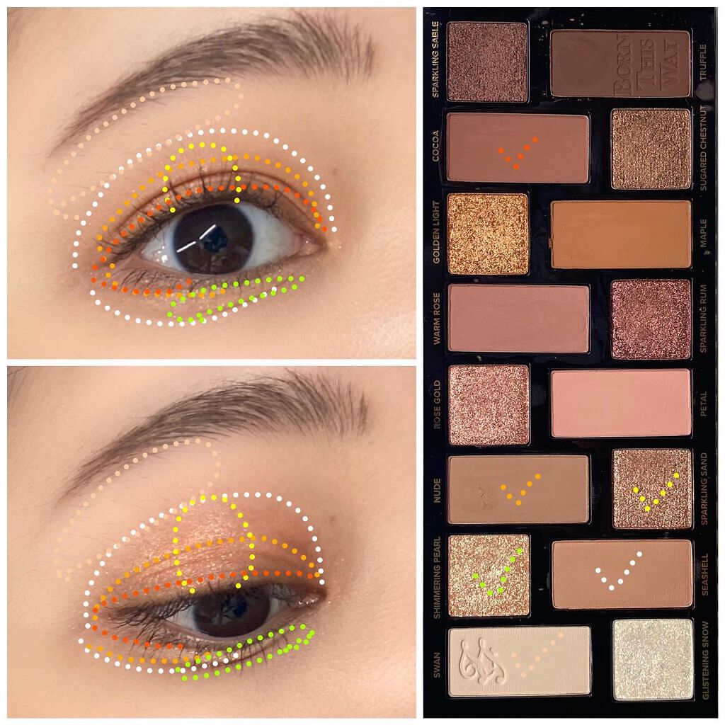 ボーン ディス ウェイ ザ ナチュラル ヌード アイシャドウ パレット/Too Faced/アイシャドウパレットを使ったクチコミ(6枚目)