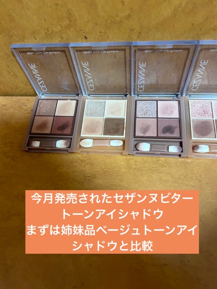 ベージュトーンアイシャドウ/CEZANNE/アイシャドウパレットを使ったクチコミ(1枚目)