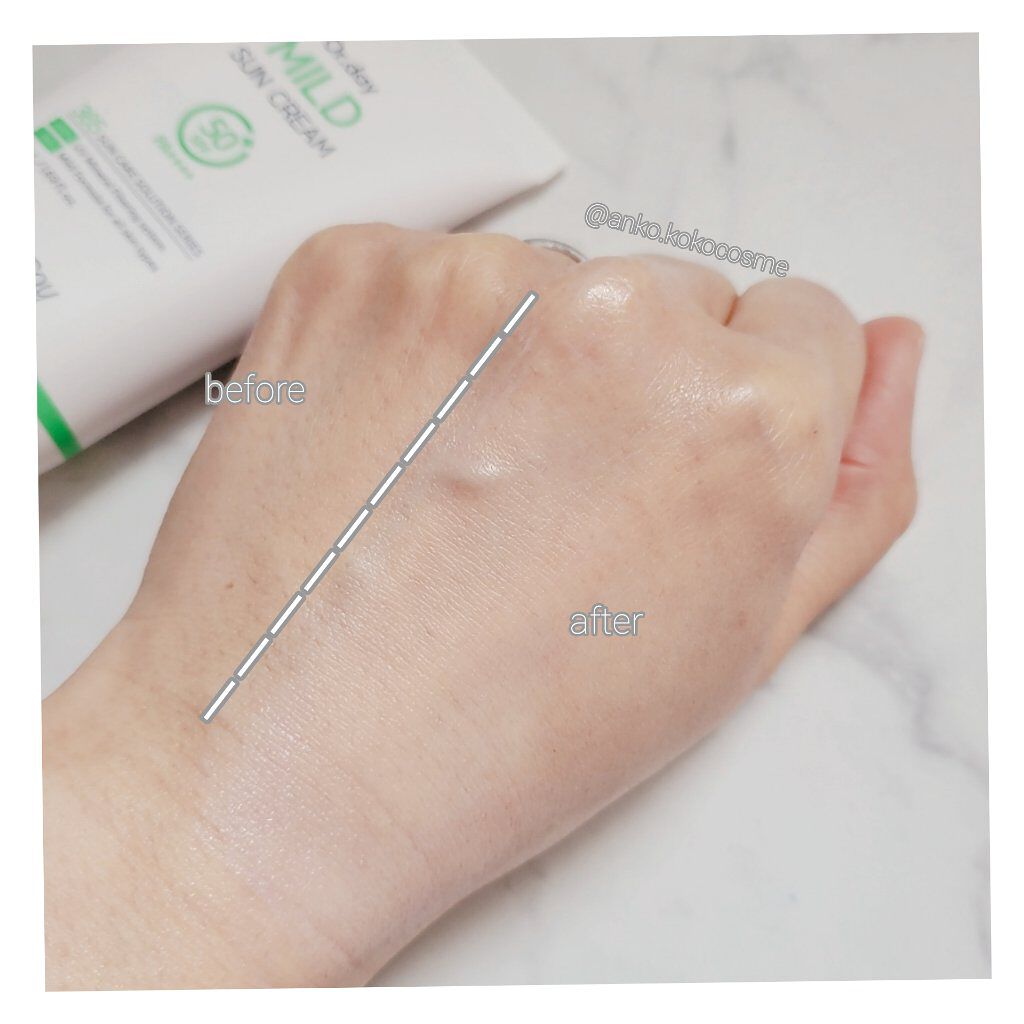 Elishacoy Or.day マイルドサンクリームのクチコミ「敏感肌でも安心な日焼け止め。

Elishacoy
Or.day
MILD SUN CREAM.....」（3枚目）