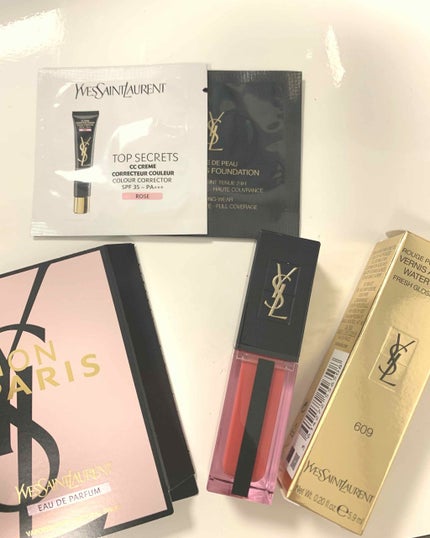 ルージュ ピュールクチュール ヴェルニ ウォーターステイン/YVES SAINT LAURENT BEAUTE/口紅を使ったクチコミ(1枚目)