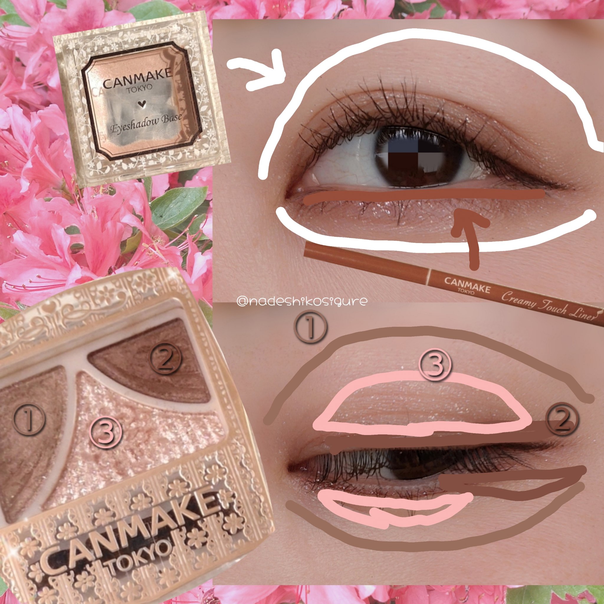 ジューシーピュアアイズ/キャンメイク/アイシャドウパレットを使ったクチコミ（3枚目）