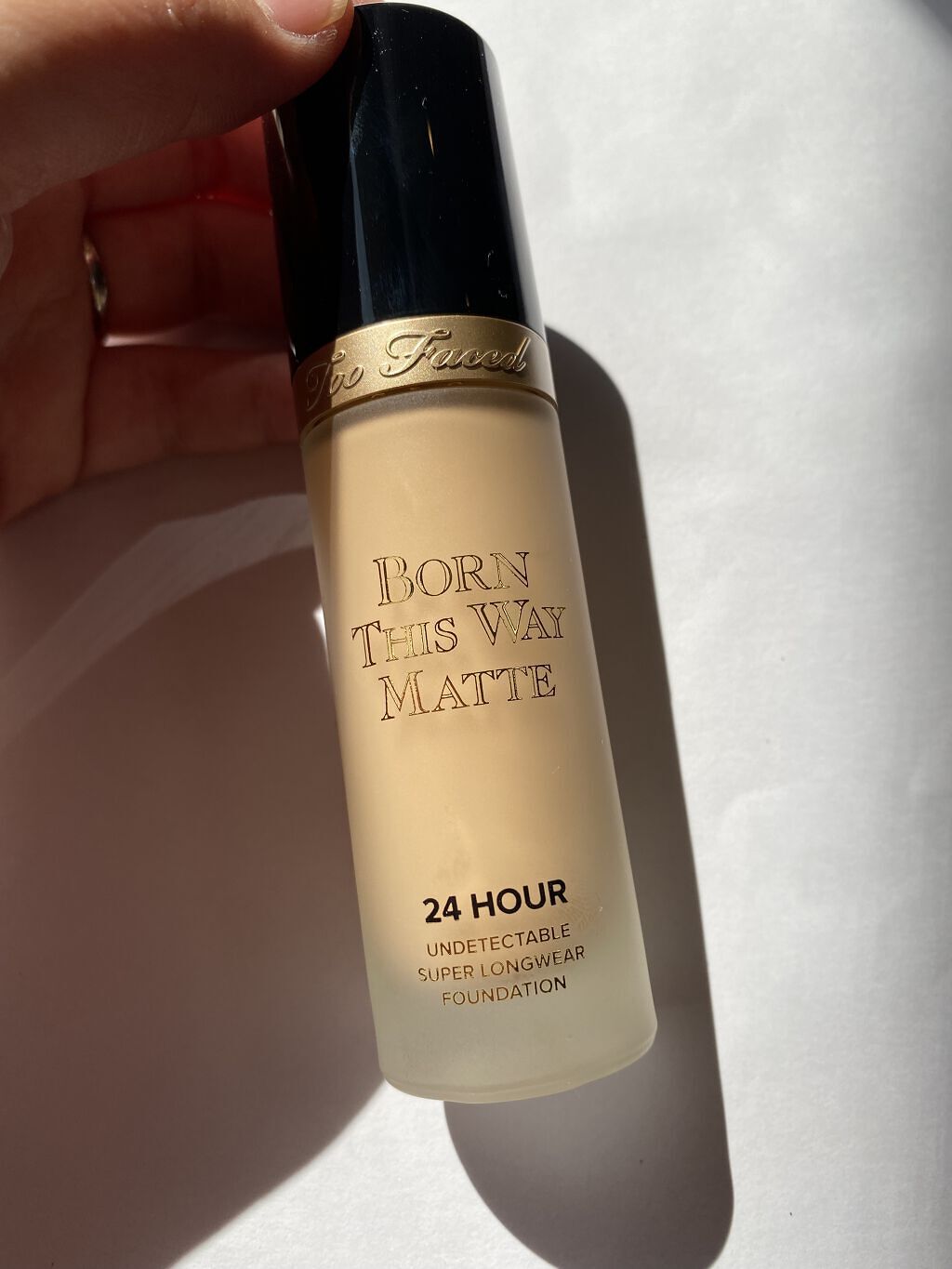 ボーン ディス ウェイ アンディテクタブル 24H マット ファンデーション バニラ/Too Faced/リキッドファンデーションを使ったクチコミ（1枚目）