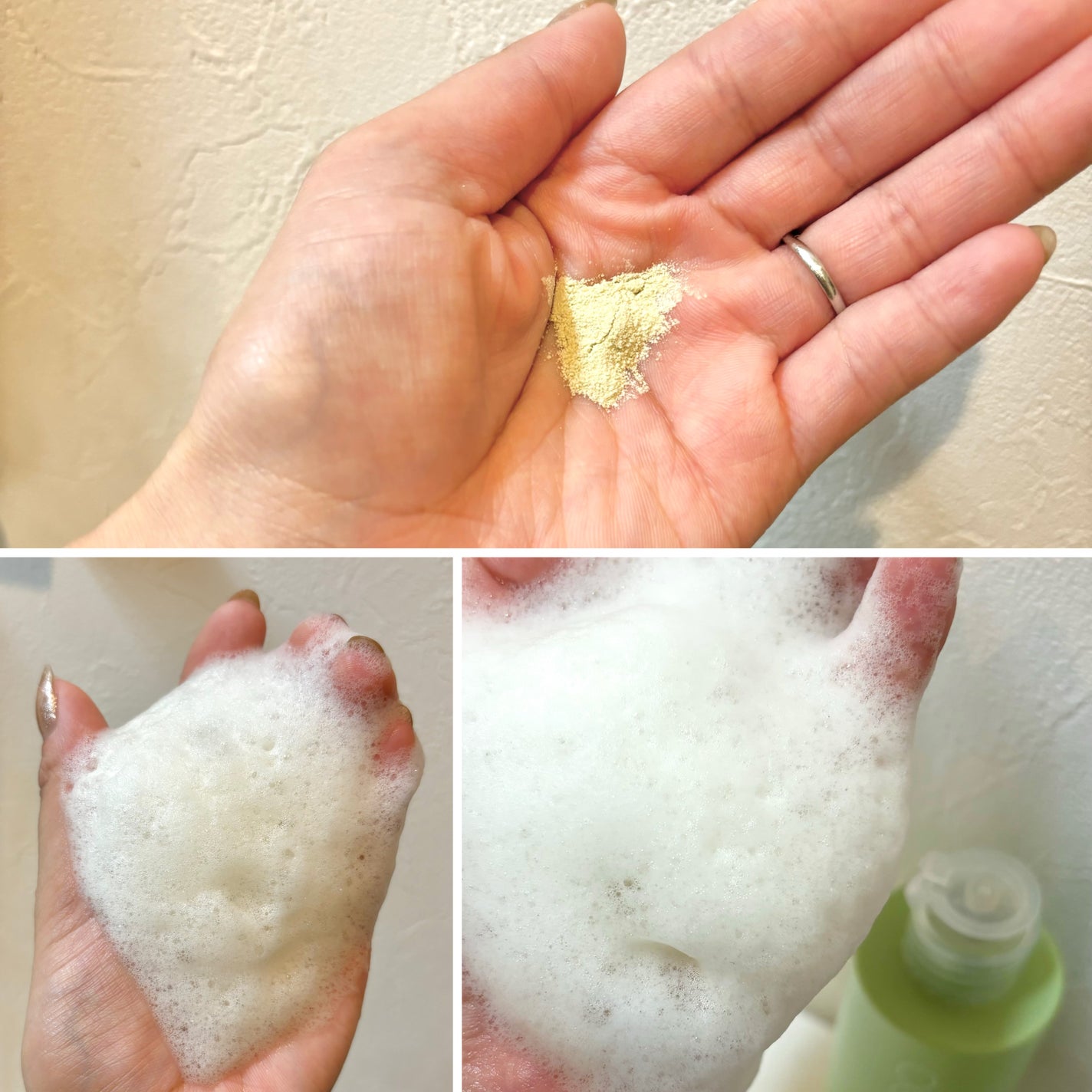 グリーンティー&エンザイムパウダーウォッシュ/By Wishtrend/洗顔パウダーを使ったクチコミ(3枚目)