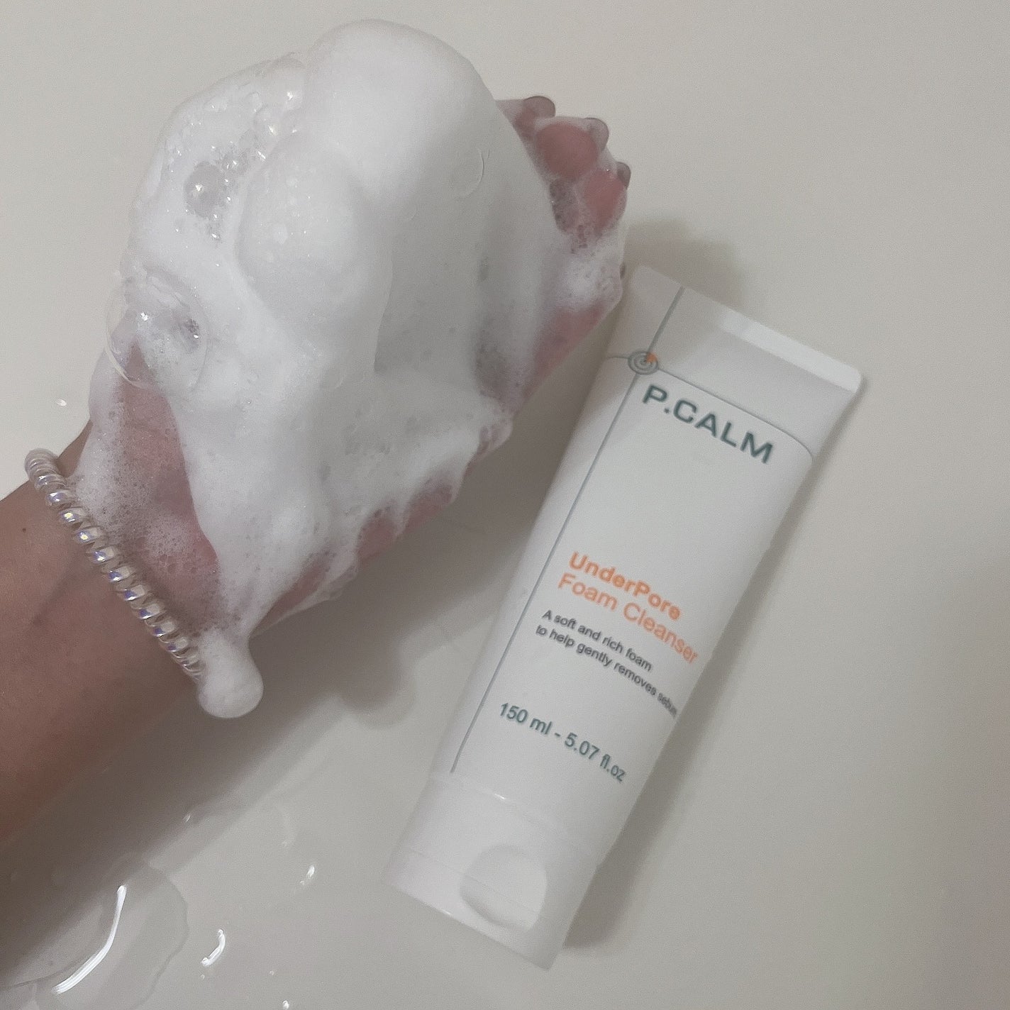 アンダーポアフォームクレンザー/P.CALM/洗顔フォームを使ったクチコミ(3枚目)