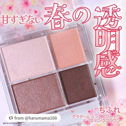 グラデーション アイシャドウ/ちふれ/アイシャドウパレットを使ったクチコミ(1枚目)