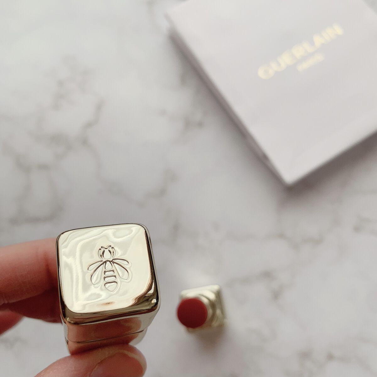 キスキス ビー グロウ 129 ブロッサム グロウ/GUERLAIN/口紅を使ったクチコミ（2枚目）