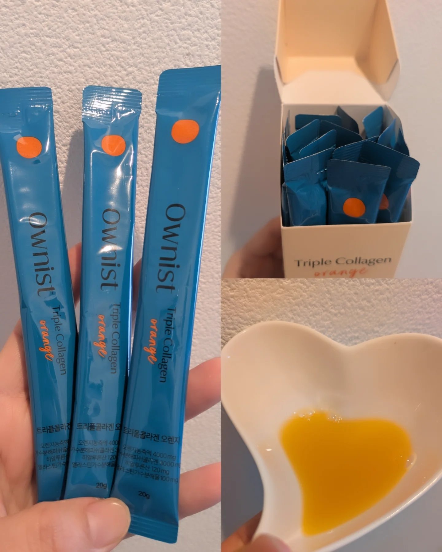 トリプルコラーゲン オレンジ/Ownist/美容サプリメントを使ったクチコミ（2枚目）