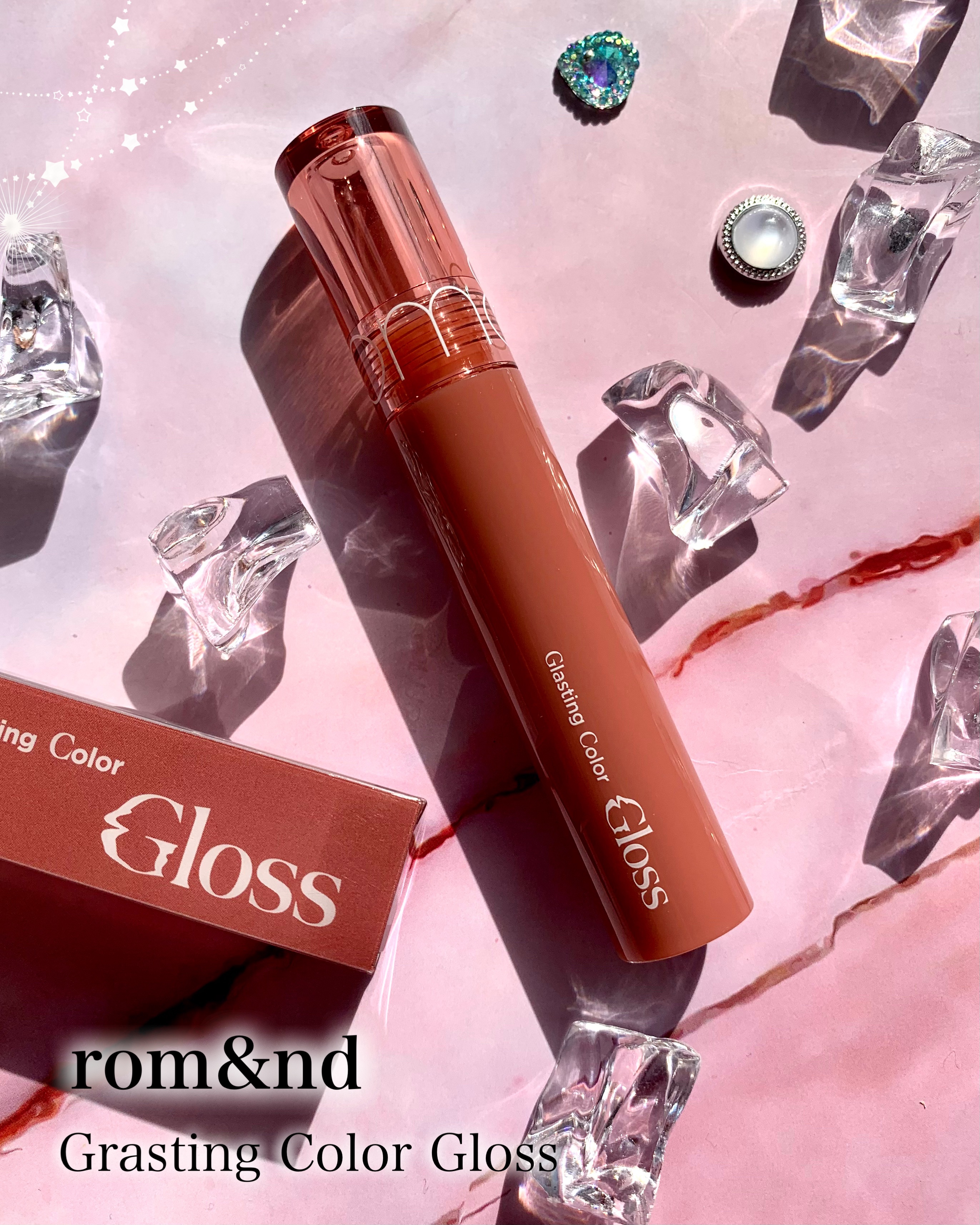 グラスティングカラーグロス/rom&nd/リップグロスを使ったクチコミ（1枚目）