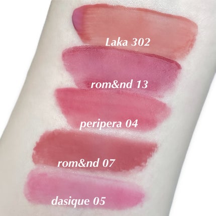 グラスティングウォーターティント 韓服エディション/rom&nd/リップティントを使ったクチコミ(4枚目)