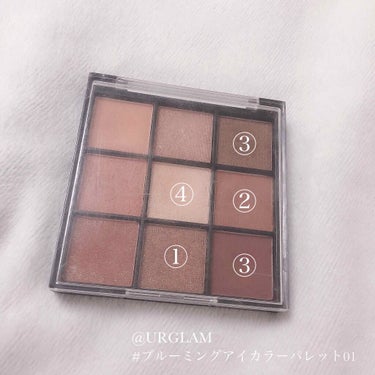 UR GLAM　BLOOMING EYE COLOR PALETTE/U R GLAM/パウダーアイシャドウを使ったクチコミ（3枚目）