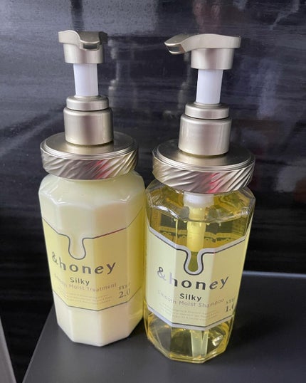シルキー スムースモイスチャー シャンプー 1.0/ヘアトリートメント 2.0/&honey/市販シャンプーを使ったクチコミ(1枚目)