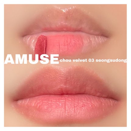 シューベルベット/AMUSE/口紅を使ったクチコミ(1枚目)