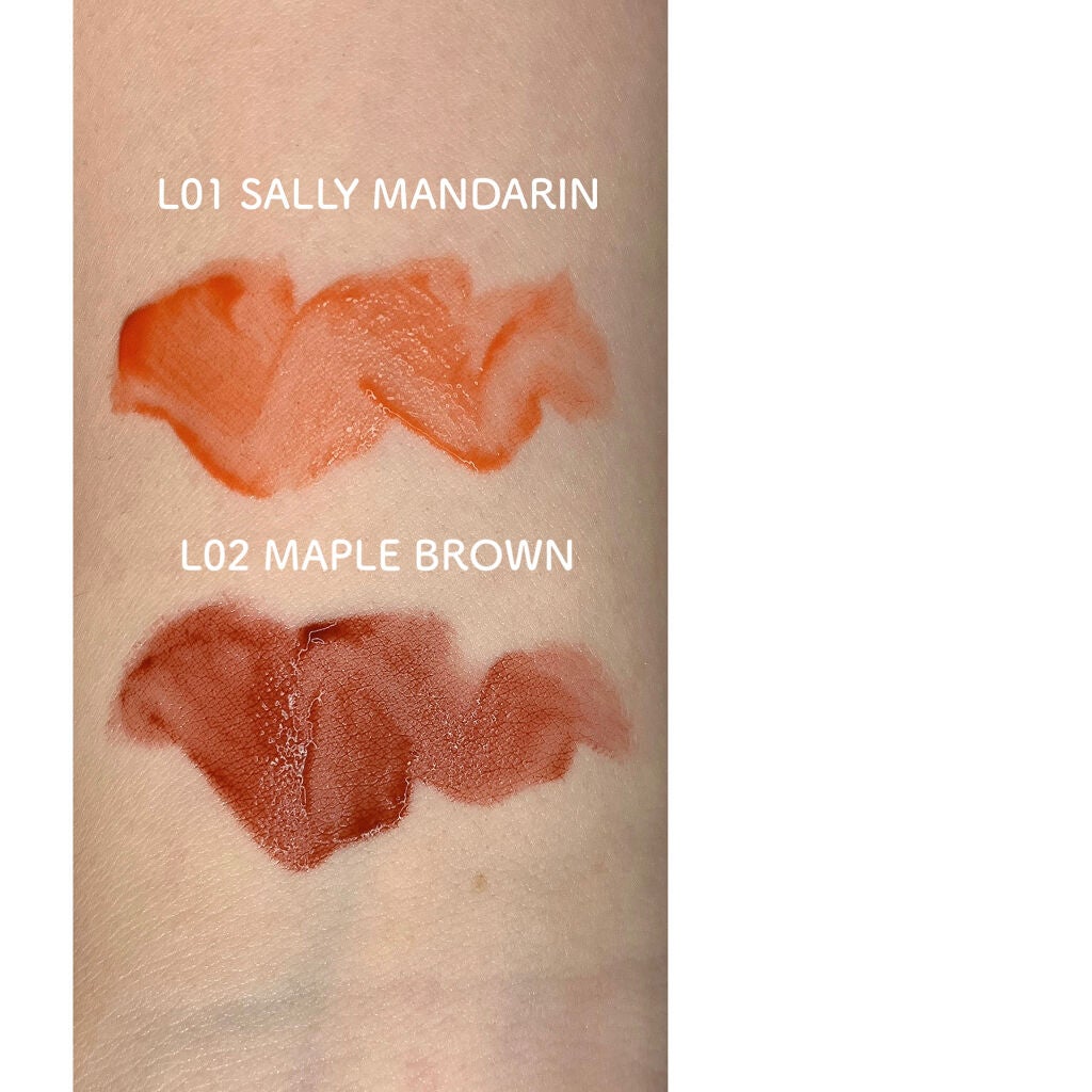 ジューシーラスティングティント/rom&nd/リップティントを使ったクチコミ(3枚目)