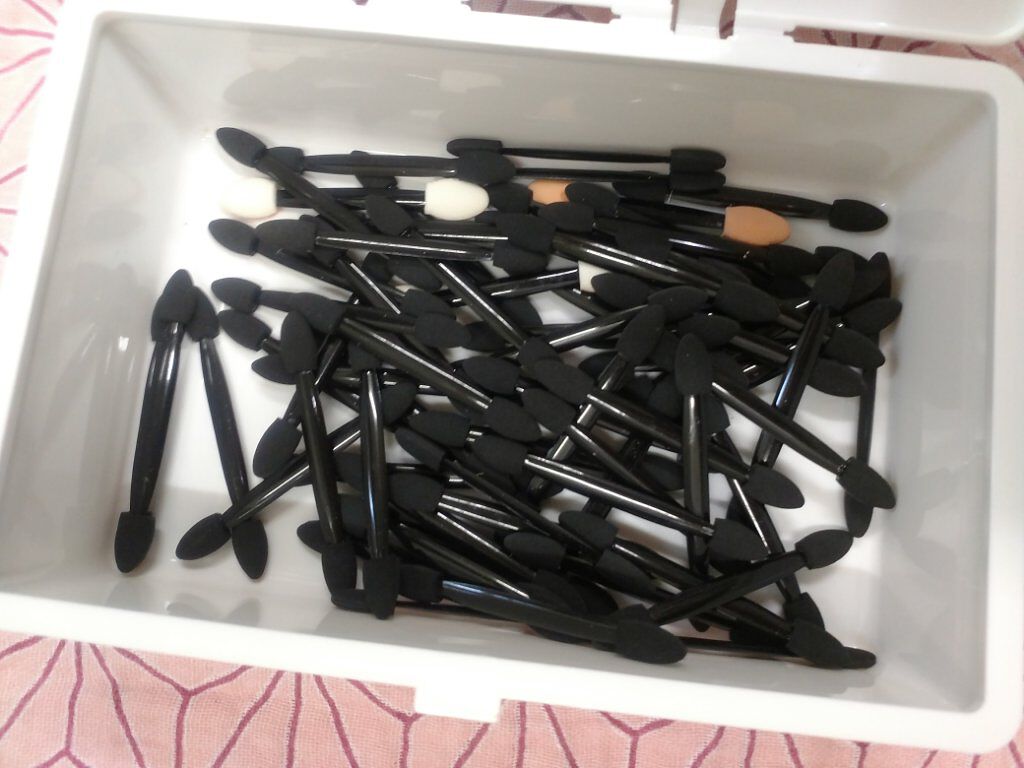 春姫 両面アイシャドウチップ/DAISO/メイクブラシを使ったクチコミ(2枚目)