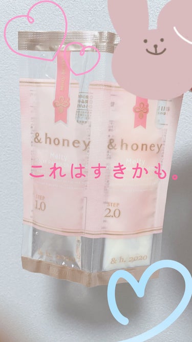 &honey Melty モイストリペア シャンプー1.0／モイストリペア ヘアトリートメント2.0/&honey/シャンプー・コンディショナーを使ったクチコミ（1枚目）