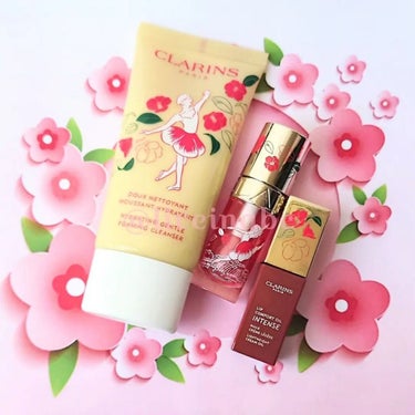 リップコンフォートオイル  15 ブラッシュカメリア/CLARINS/リップグロスを使ったクチコミ（1枚目）