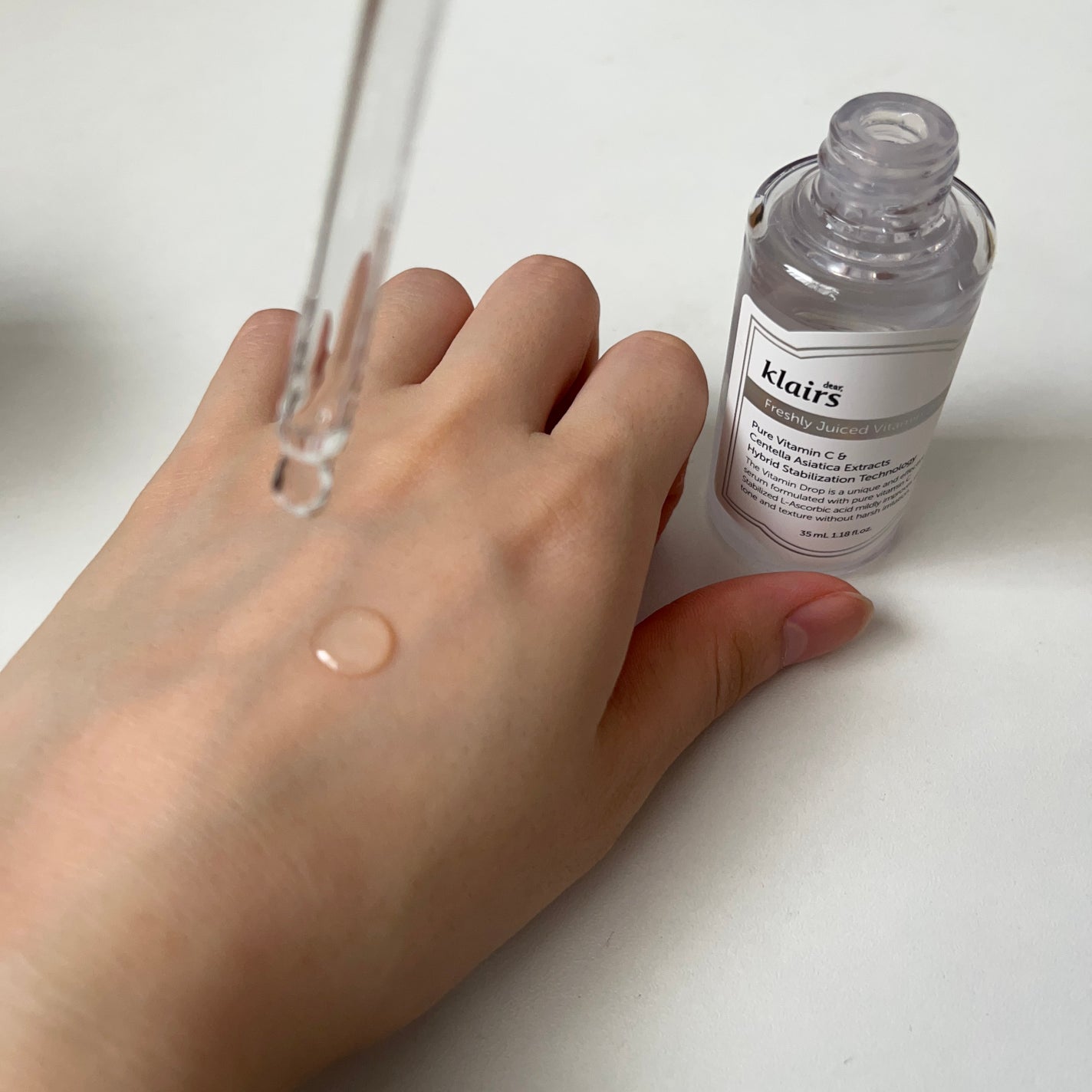 フレッシュリージュースドビタミンドロップ(35ml)/Klairs/美容液を使ったクチコミ(2枚目)