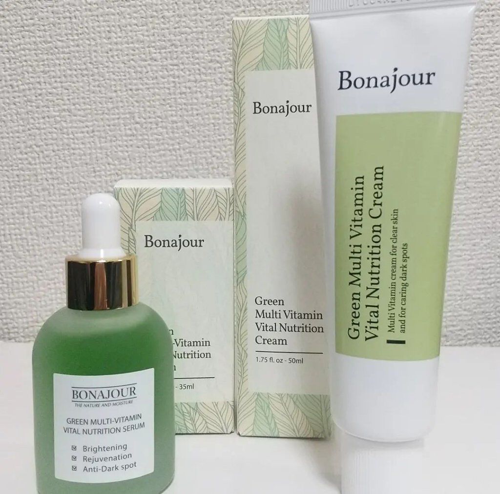 グリーンビタミンセラム/Bonajour/美容液を使ったクチコミ（1枚目）