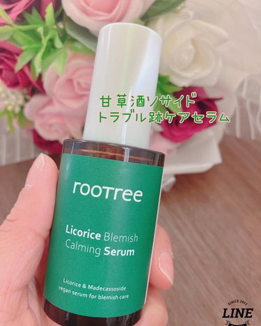 rooTree リコリス ブレミッシュ カーミングセラムのクチコミ「rootree（ルートリー)

甘草酒ソサイド 
トラブル跡ケアセラム 40ml 1ea 

.....」（2枚目）