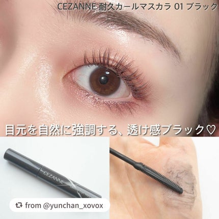 耐久カールマスカラ/CEZANNE/マスカラを使ったクチコミ(6枚目)