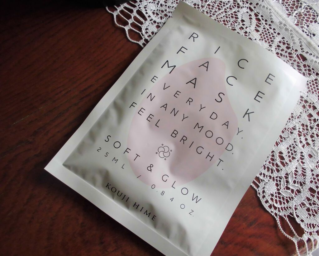 RICE FACE MASKライスバリアフェイスマスク SOFTGLOW/KOUJIHIME/シートマスク・パックを使ったクチコミ（2枚目）