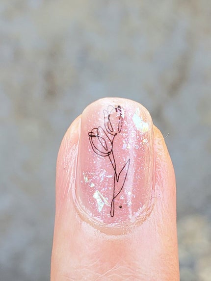 土木系おねいさん on LIPS 「今日のネイル!職場OKのくすみピンクをベースに、仕事を頑張れる..」(6枚目)