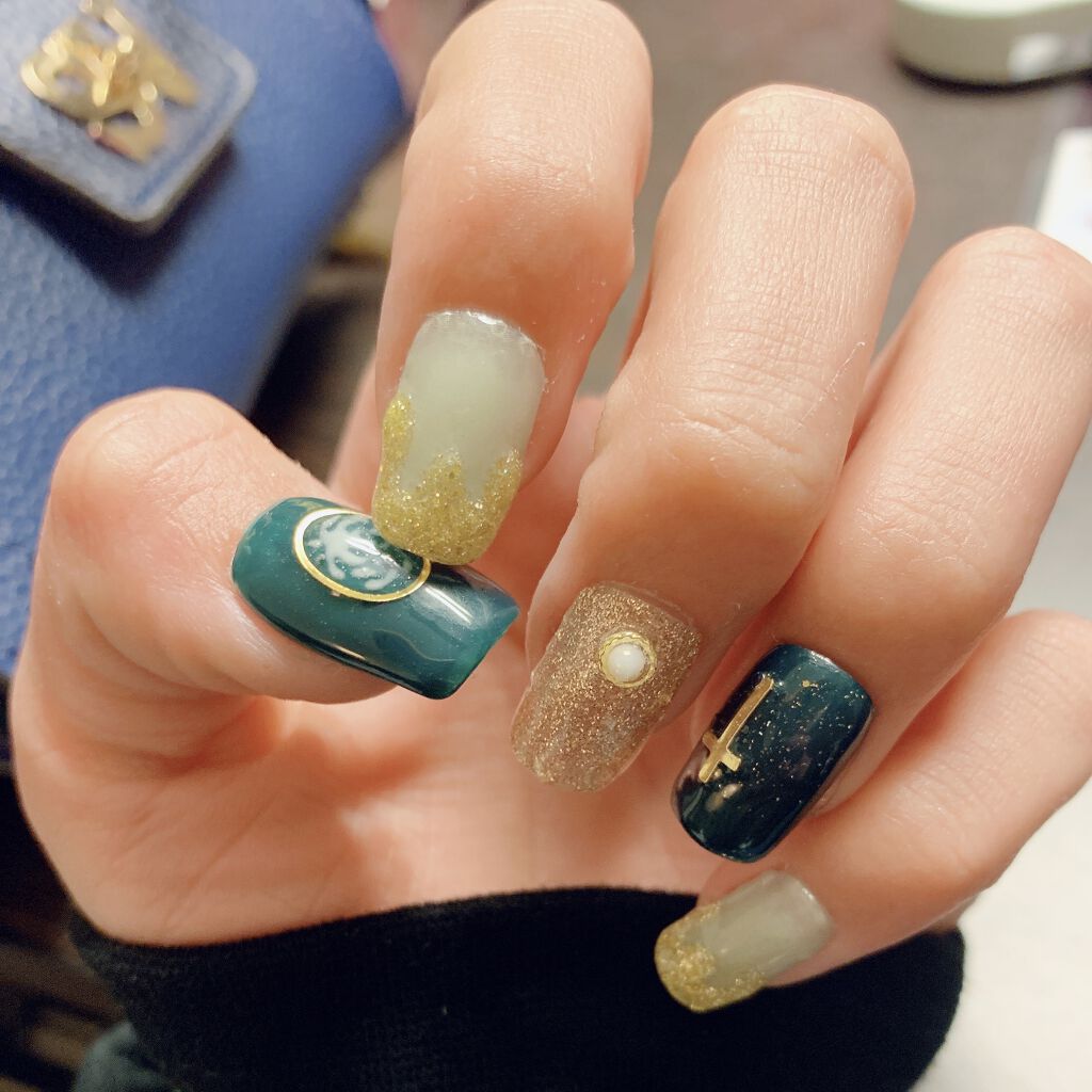 ネイルチップ/DAISO/ネイルチップ・パーツを使ったクチコミ（1枚目）