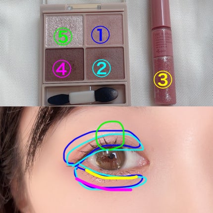 シルキースフレアイズ(マットタイプ)/キャンメイク/アイシャドウパレットを使ったクチコミ(5枚目)