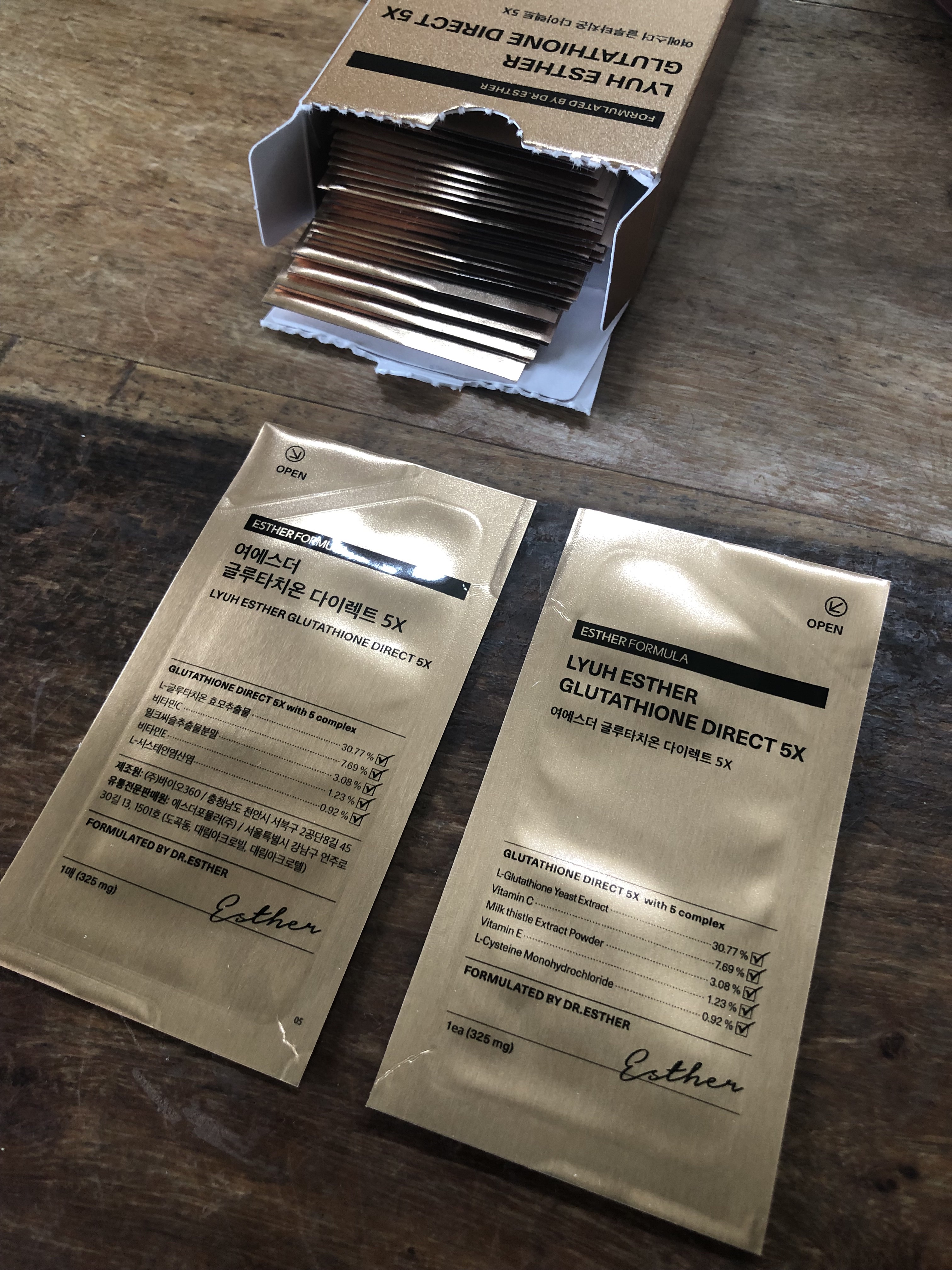ヨエスターグルタチオンダイレクト５X/ESTHER FORMULA/美容サプリメントを使ったクチコミ（2枚目）