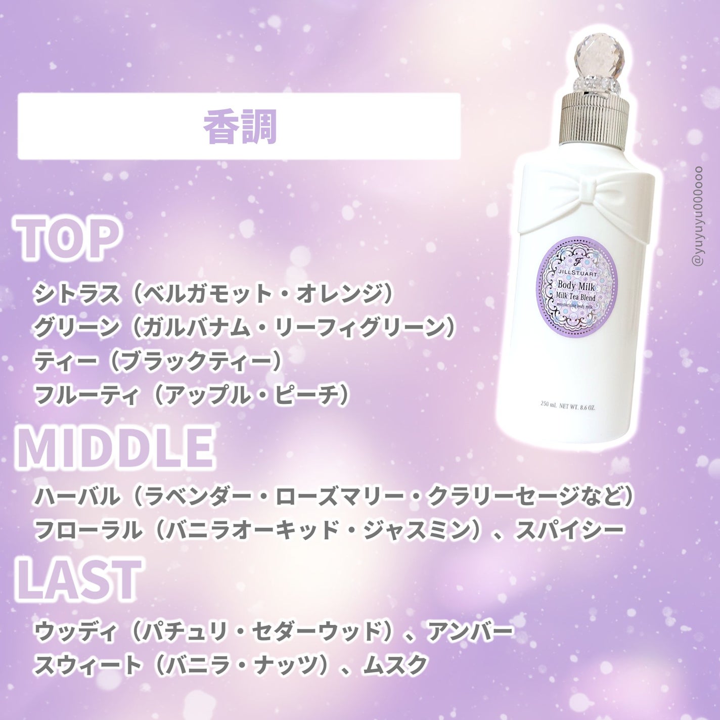 ジルスチュアート ミルクティーブレンド ボディミルク (とてもしっとり) /JILL STUART/ボディミルクを使ったクチコミ(3枚目)