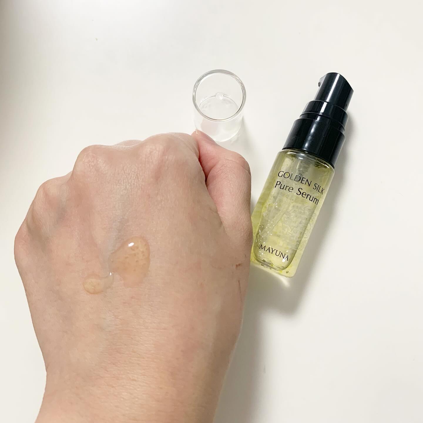 ゴールデンシルク ピュアセラム/MAYUNA/美容液を使ったクチコミ（3枚目）