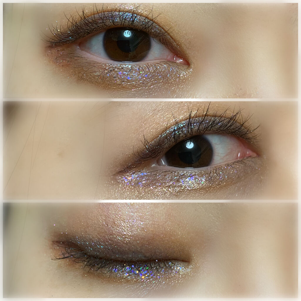 リキッド グリッター シャドウ/rom&nd/グリッターを使ったクチコミ（2枚目）