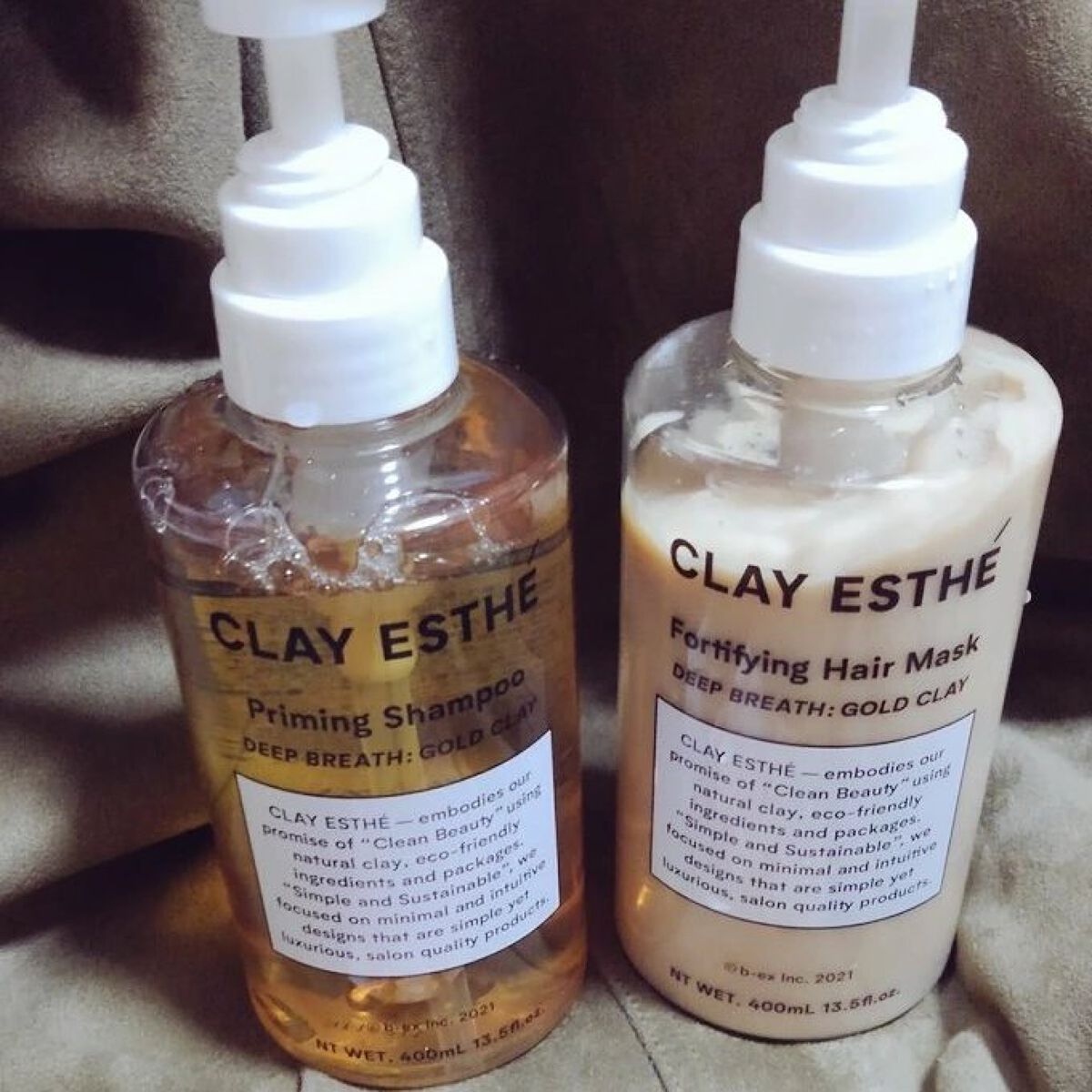 プライミングシャンプー/フォーティファイングヘアマスク ピンククレイ/クレイエステ/サロンシャンプーを使ったクチコミ(1枚目)