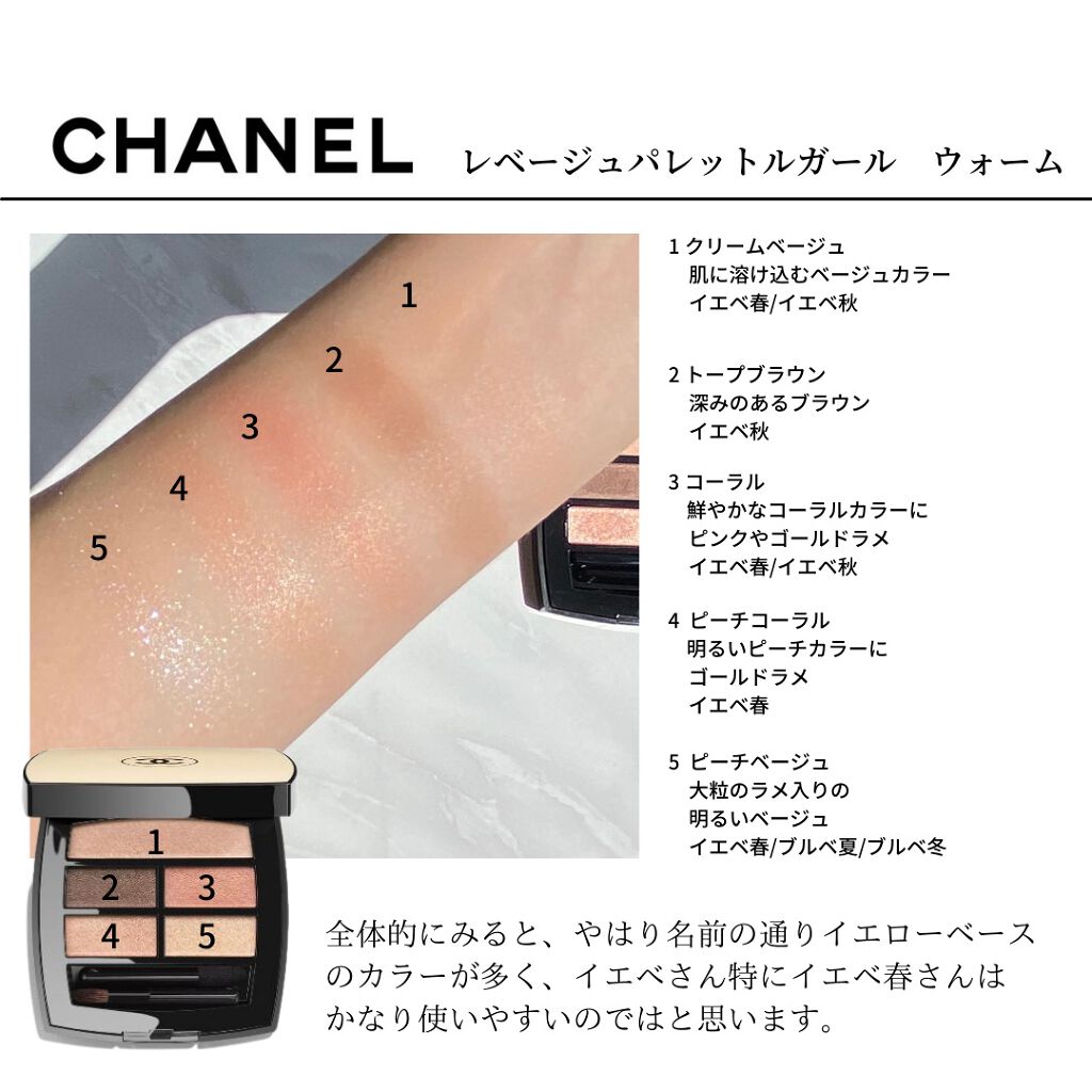 レ ベージュ パレット ルガール/CHANEL/アイシャドウパレットを使ったクチコミ（2枚目）
