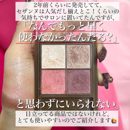 ニュアンスオンアイシャドウ/CEZANNE/アイシャドウパレットを使ったクチコミ(2枚目)