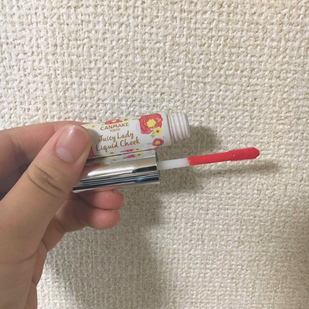 ジューシーレディリキッドチーク/キャンメイク/リキッドチークを使ったクチコミ(2枚目)