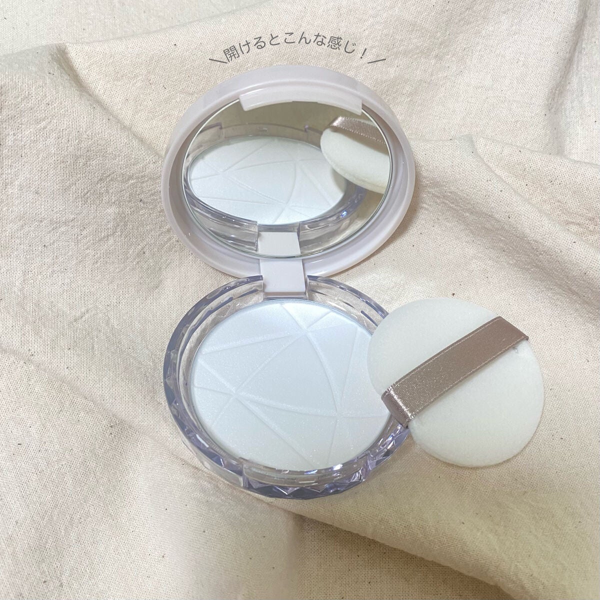 毛穴レスパウダー/CEZANNE/プレストパウダーを使ったクチコミ(2枚目)