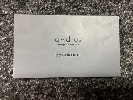 アイシャドウパレット BEBR(ベージュブラウン)/and us/アイシャドウパレットを使ったクチコミ(1枚目)