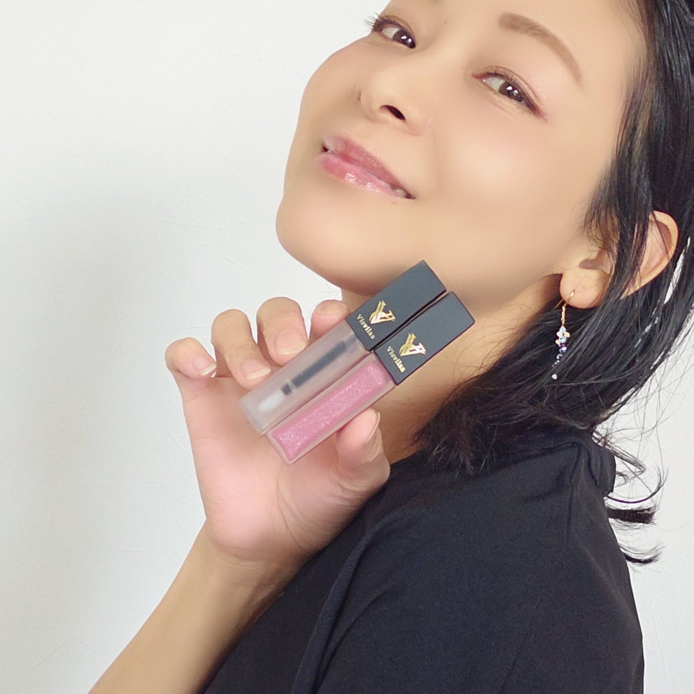 Vヴィヴィットロゼ リップグロス/Visvilaa/リップグロスを使ったクチコミ(3枚目)
