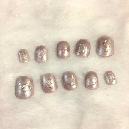 ネイルシール/セリア/ネイルシールを使ったクチコミ(2枚目)