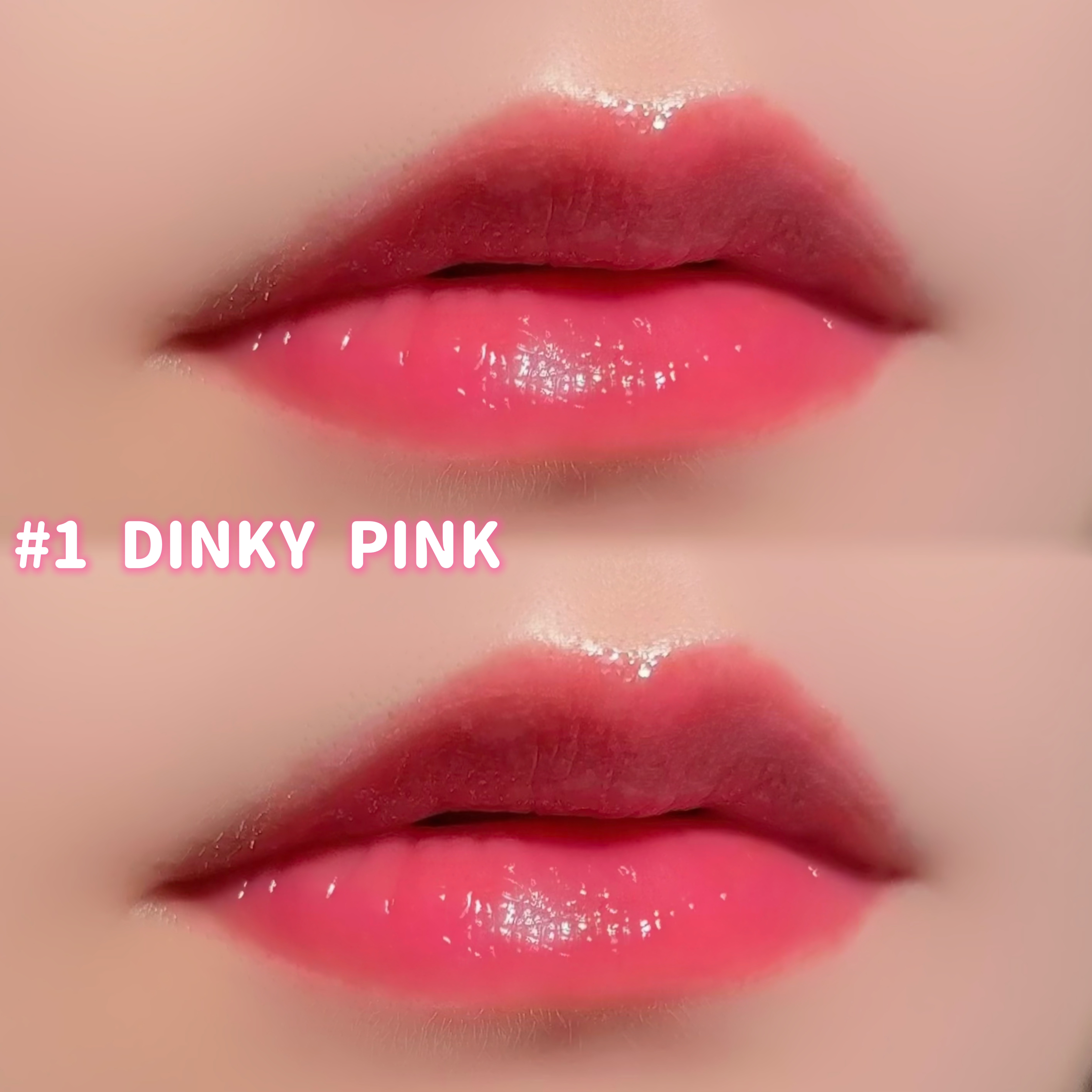 グロッシーブラスターティント #1 DINKY PINK/too cool for school/リップティントを使ったクチコミ（3枚目）