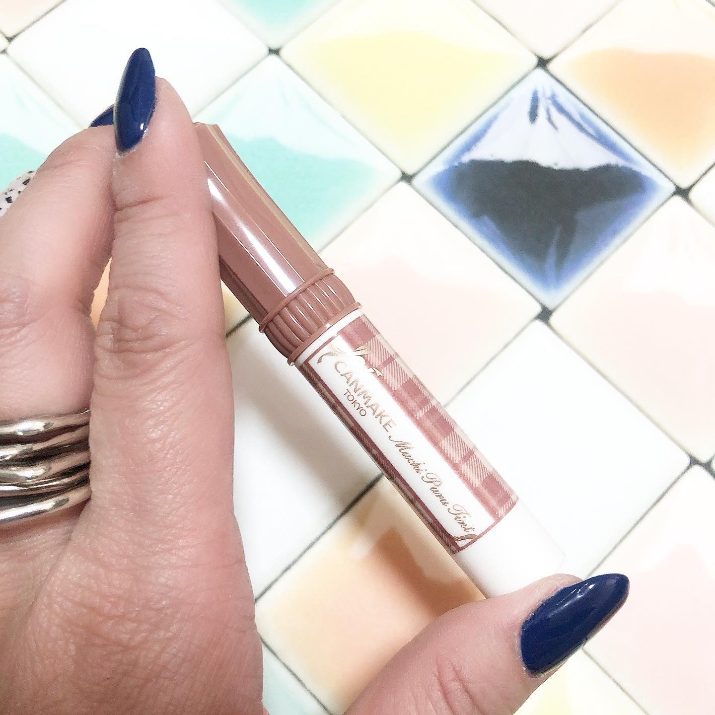 むちぷるティント 04 チョコミルク/キャンメイク/リップティントを使ったクチコミ（2枚目）