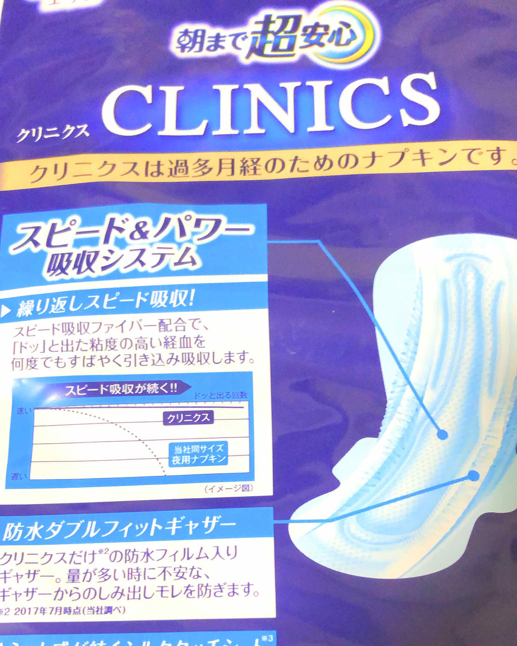 朝まで超安心 クリニクス/エリス/ナプキンを使ったクチコミ（3枚目）