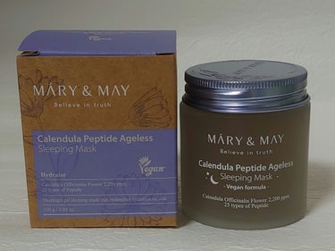 MARY&MAY カレンデュラ ペプチド エイジレス スリーピングマスクのクチコミ「MARY&MAY
カレンデュラ ペプチド エイジレス スリーピングマスク


スタコリ７周年B.....」（1枚目）