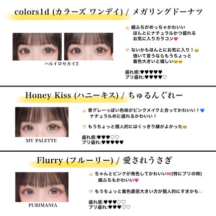 Honey kiss 1day ちゅるんグレー/HoneyKiss/ワンデー(1DAY)カラコンを使ったクチコミ(3枚目)